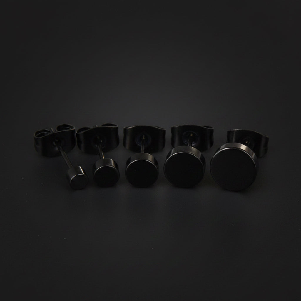 GRUFF Studs — Black Steel