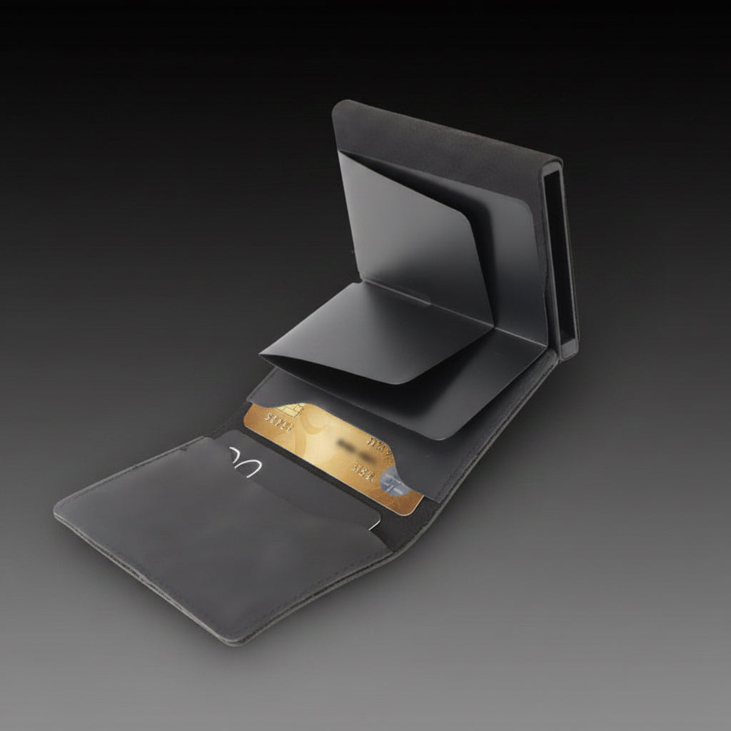 GRUFF Cardholder — Black Leather