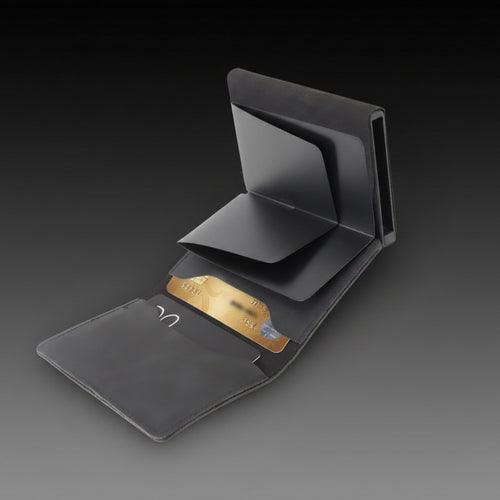 GRUFF Cardholder — Black Leather
