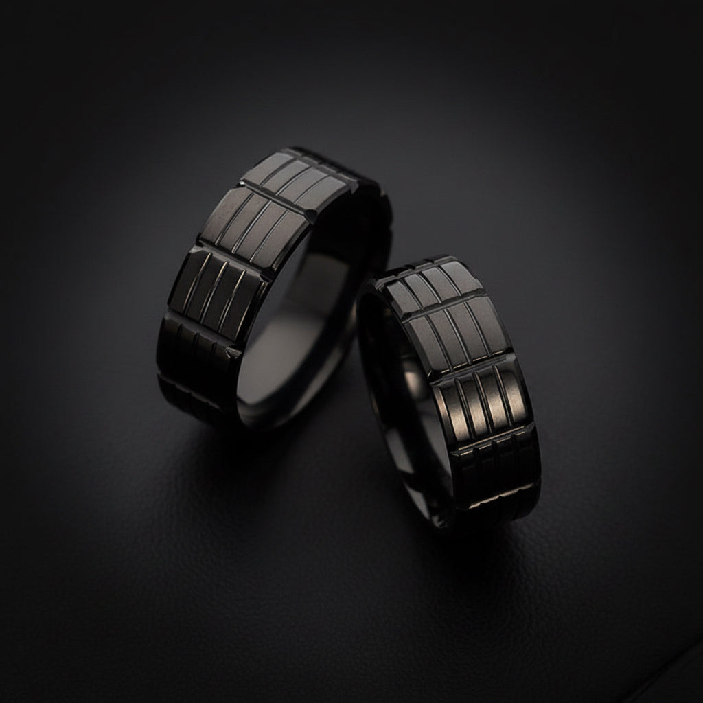 GRUFF Ring — Black Steel