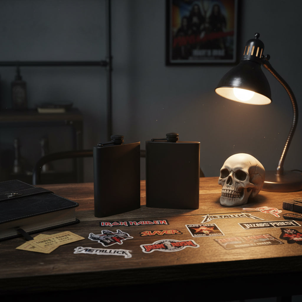 GRUFF Flask — Black Steel