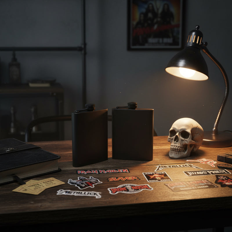 GRUFF Flask — Black Steel