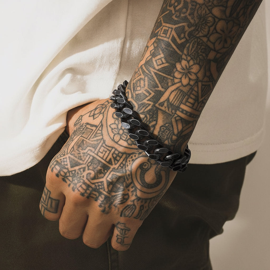 GRUFF Chain — Black Steel